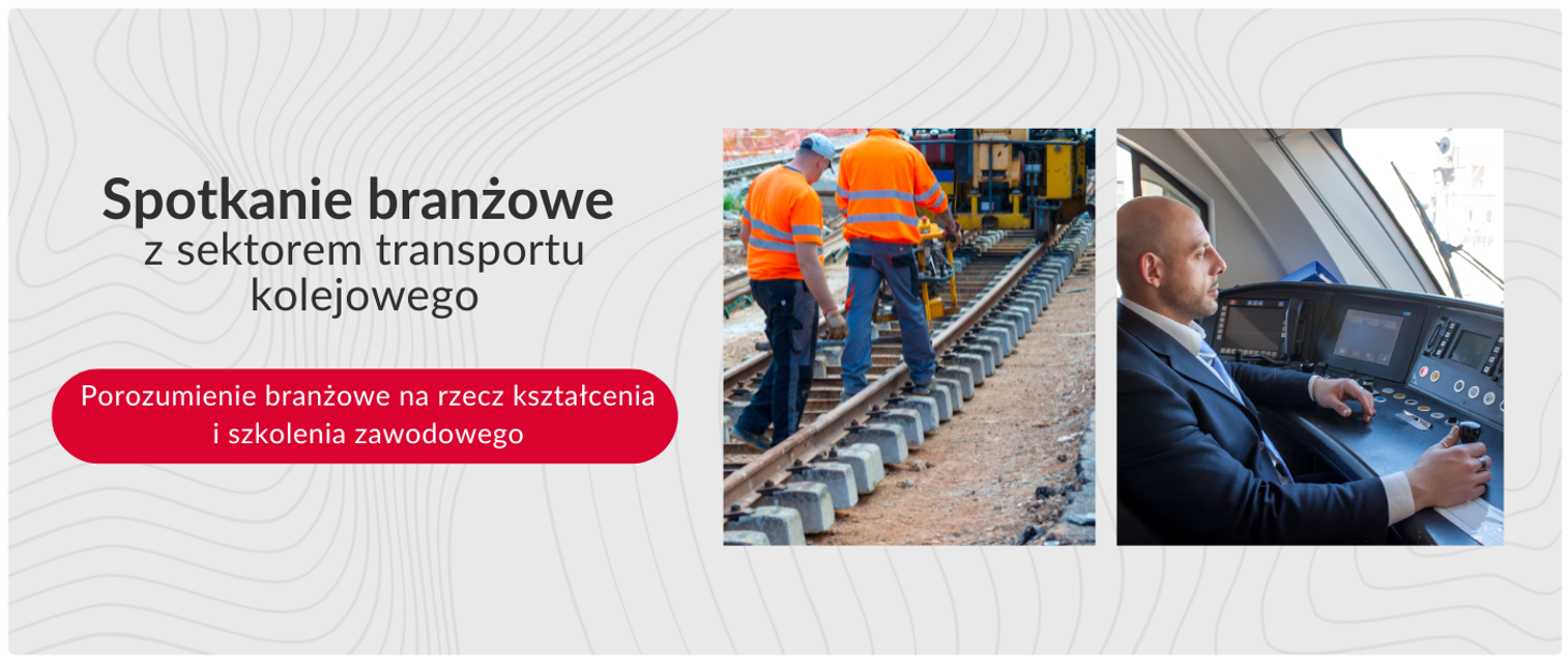 plakat promujacy spotkanie branżowe - sektor kolejowy