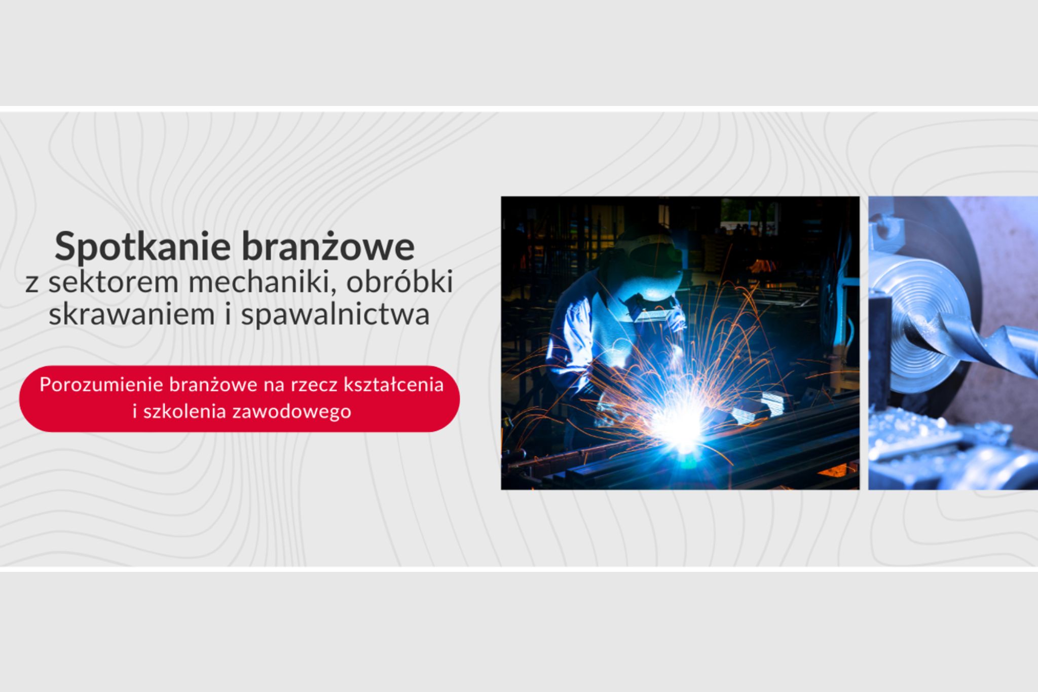 spotkanie branżowe, sektor mechaniki - plakatze spawaczem