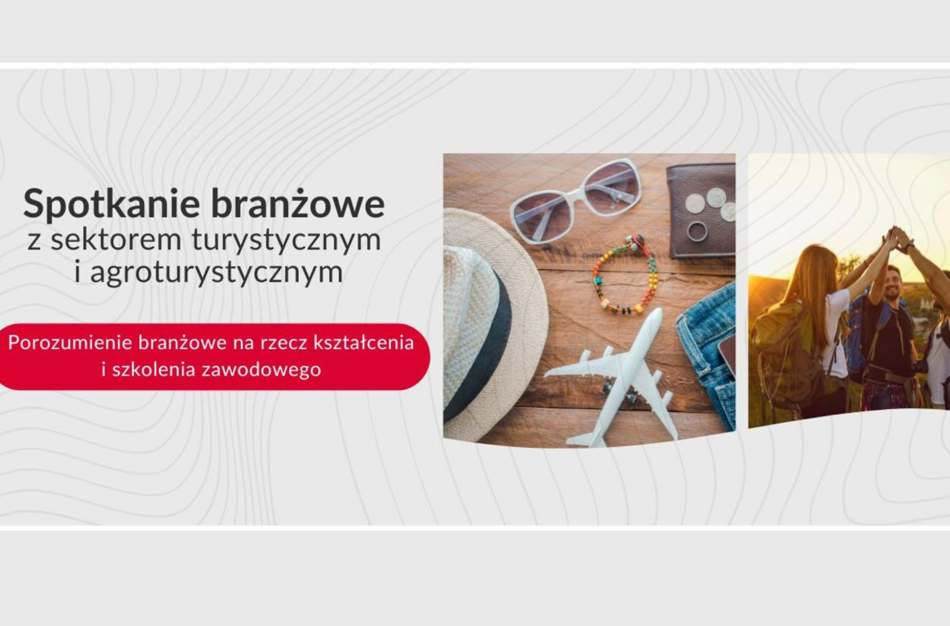 baner informujący o spotkaniu branżowym w sektorze turystycznym