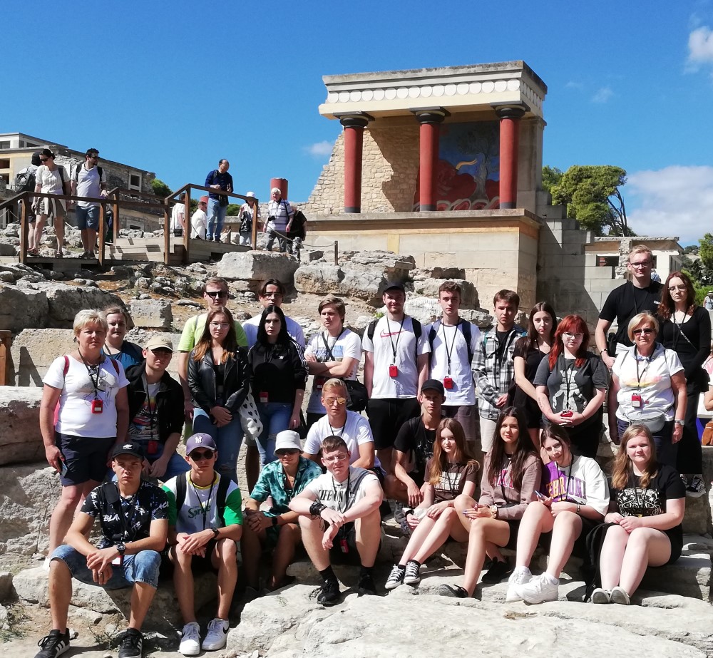 Knossos- Grecja, Realizacja projektu Erasmus +